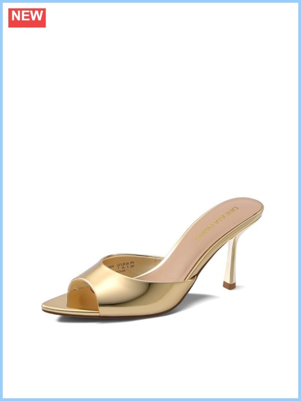 Women's Kitten Mules Pointed Toe Slip On Heels Dressy Sandals